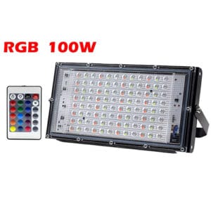 100 watt rgb led projektör renk değiştiren dış mekan lambası ve uzaktan kumandalı aydınlatma