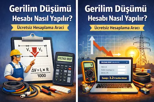 Gerilim düşümü Hesaplamalarınızı üzretsiz olarak yapabileceğiniz araç 2026