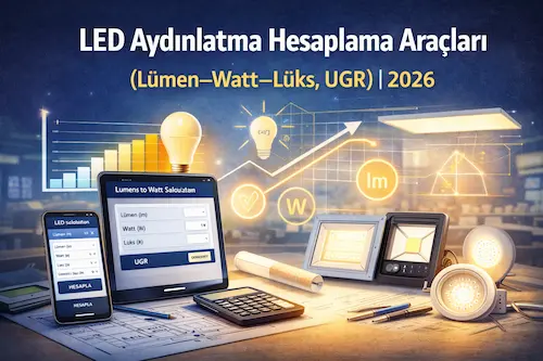 led aydınlatma ile ilgili tüm hesapları kolayca yapın
